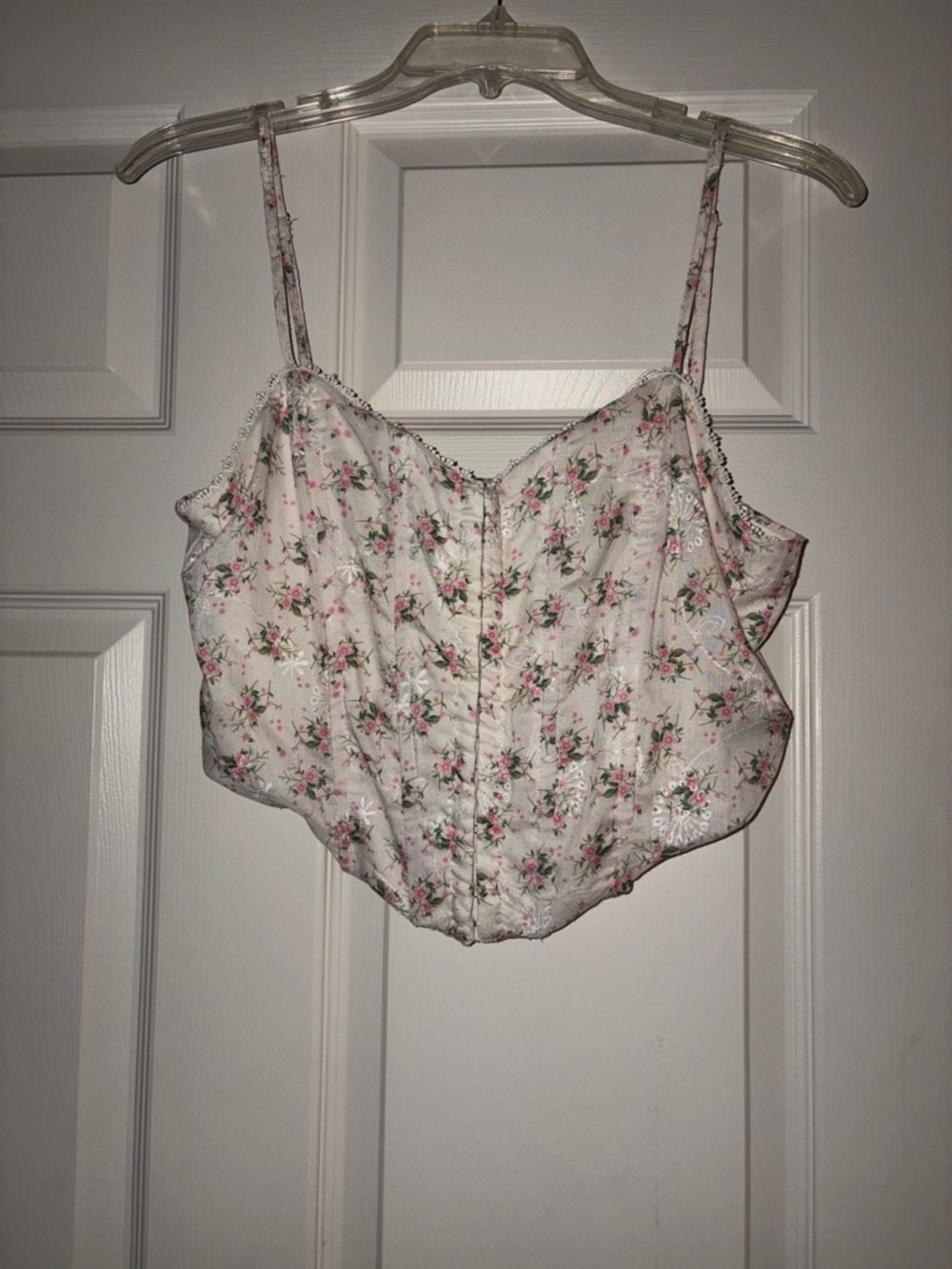 Altar’d State Claudia Floral Corset Top in Pink Floral